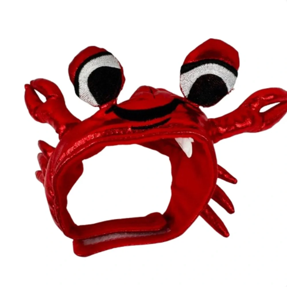 Red Crab Cat Costume Hat